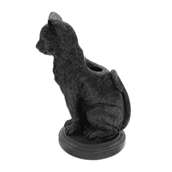 6.25" Black Cat Tabletop Taper Candle Holder by Ashland&reg; {3}