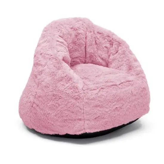 Delta Children 27" Cozee Fluffy Chair Pink {1}