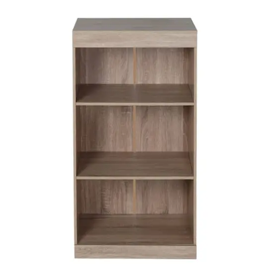 Honey Can Do Brown Freestanding Stackable Shelf Unit with 2 Shelves & Wood Finish {10}