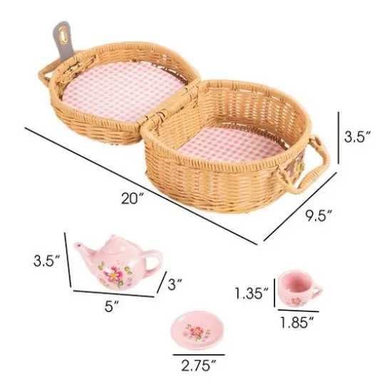 Kids Mini Porcelain Tea Party Set {3}