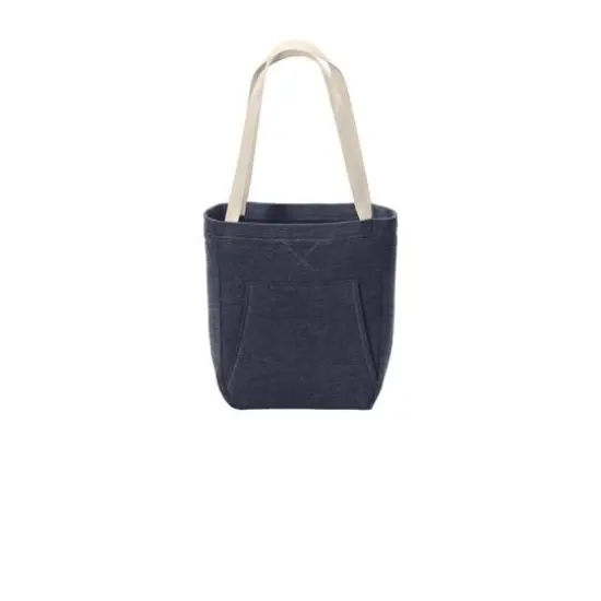 Port & Company&reg; Core Fleece Sweatshirt Tote Heather Navy {4}