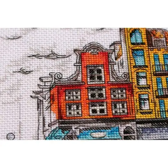 Abris Art Colored Town 2 Cross Stitch Kit {5}