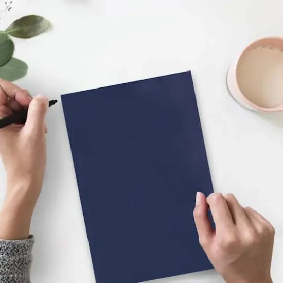 JAM Paper Matte 8.5" x 11" 80lb. Cardstock, 50 Sheets Presidential Blue {4}