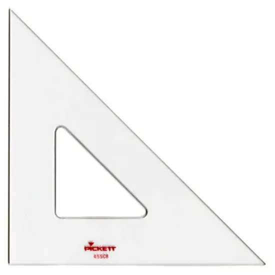 Pickett 8" Acrylic 45&deg;/45&deg;/90&deg; Triangle {1}
