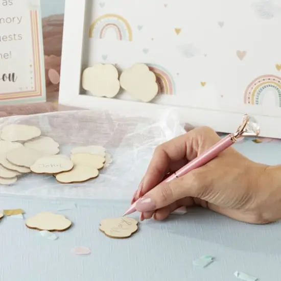 Kate Aspen Boho Rainbow Baby Shower Guest Book Alternative {7}