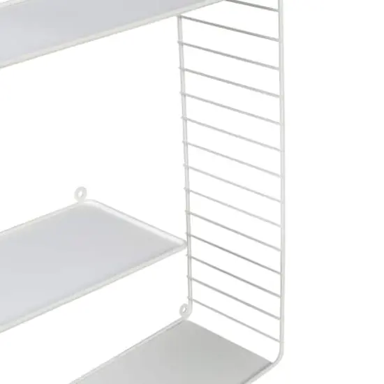 Honey Can Do White 3-Tier Floating Square Wall Shelf {7}