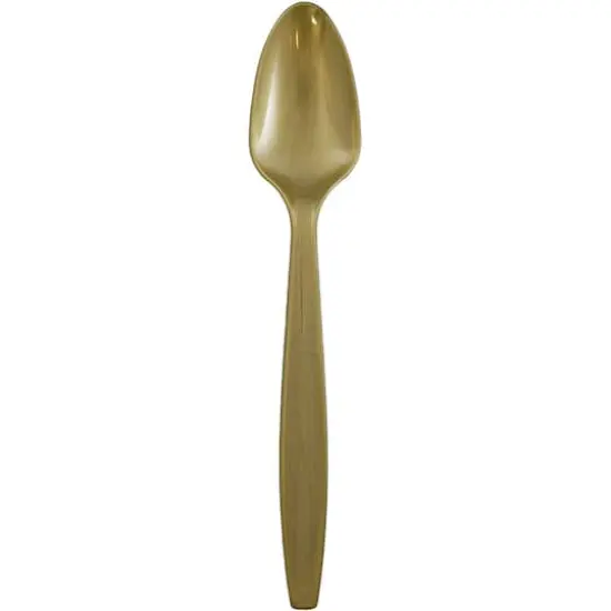 JAM Paper Plastic Spoons, 100ct. Gold {1}