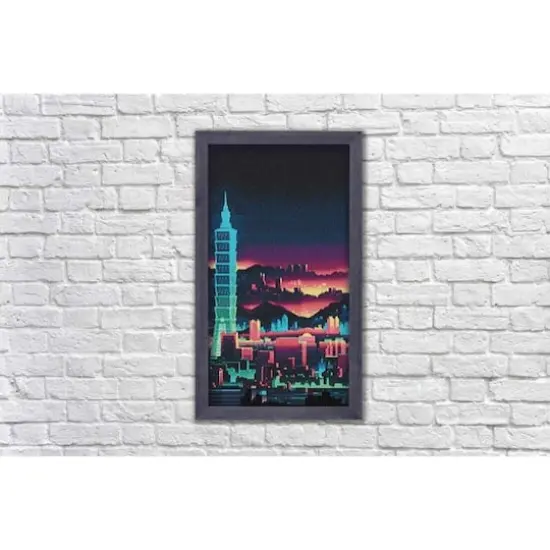 Wizardi Diamond Painting Kit Night Skyscraper {1}