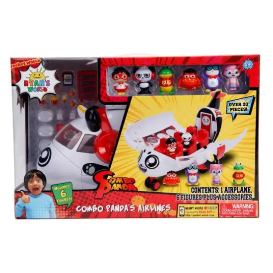 Jada Toys® Ryan's World™ Panda Airplane Set with 6 Figures {3}