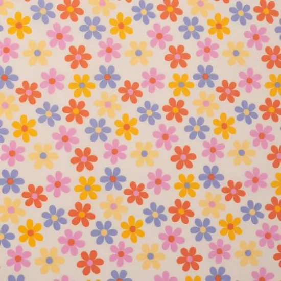 SINGER Retro Daisy Multi Cotton Fabric {1}