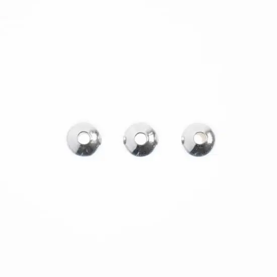 John Bead Must Have Findings 6mm Metal Spacer Beads Silver {4}