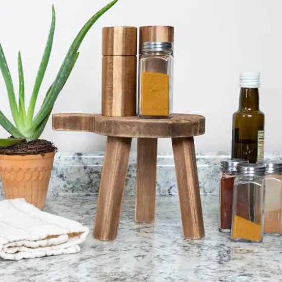 Hello Honey&reg; 9.5" Fir Wood Pedestal {5}