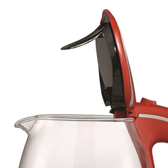 Brentwood 1.7L Red Cordless Tempered-Glass Electric Kettle {4}