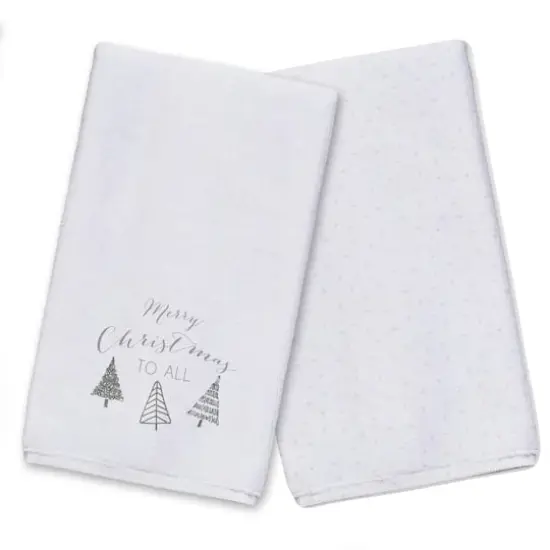 Merry Christmas to All 16" x 25" Tea Towel - Set of 2 {1}