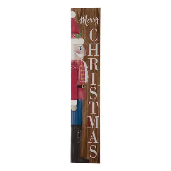 Glitzhome&reg; 5ft. Wooden Nutcracker Porch Sign {1}