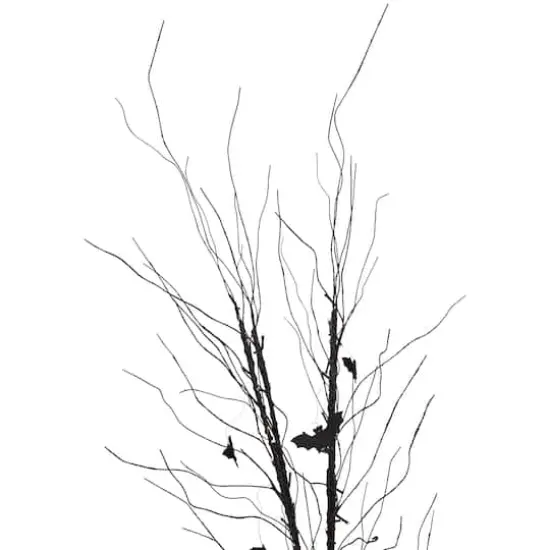 50" LED Black Halloween Branch Tree with Bats {4}