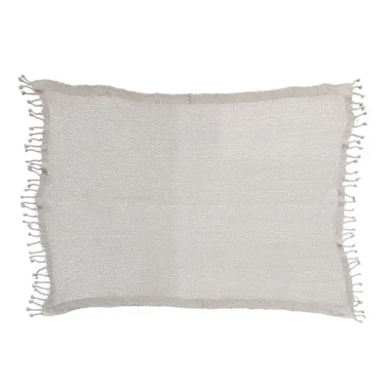 Hello Honey® Natural Cotton Knit Throw Blanket with Tassels {6}