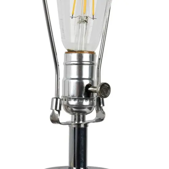 Hello Honey® 26" Multicolor Capiz Sphere Table Lamp with Floral Design and Linen Shade {9}