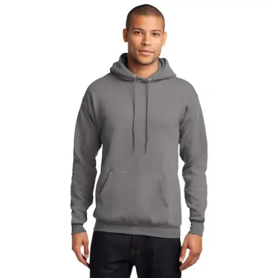 Port & Company&reg; Neutrals Core Fleece Pullover Hooded Sweatshirt Medium Grey {4}