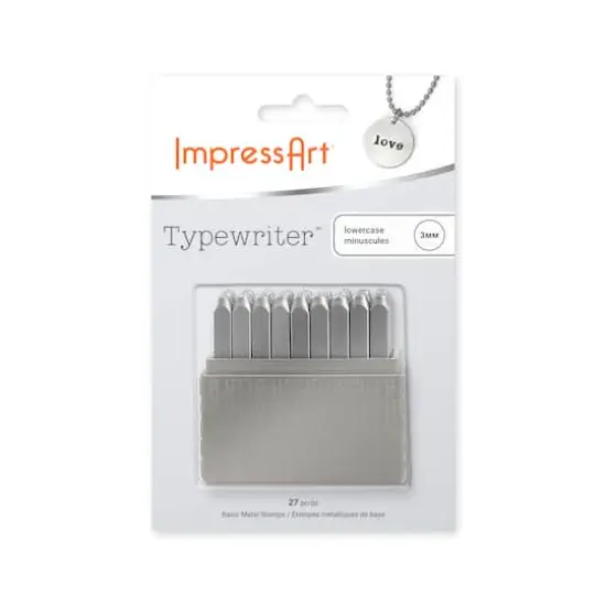 ImpressArt&reg; Typewriter&trade; Lowercase Letter Stamps, 3mm {4}