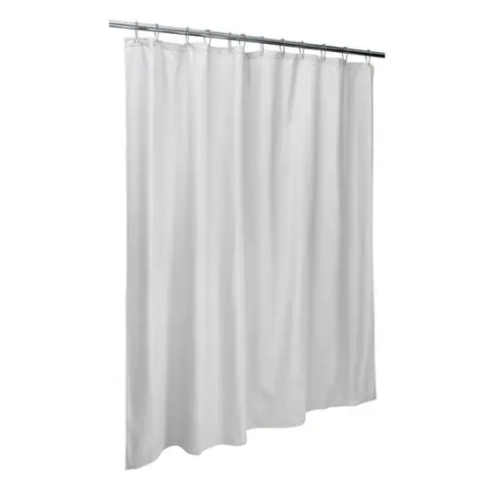 Bath Bliss White Microfiber Soft Touch Seersucker Design Shower Curtain Liner {9}