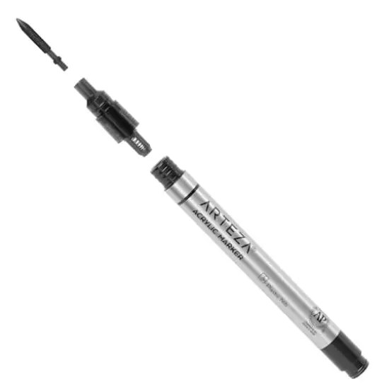 Arteza&reg; Black & White Acrylic Paint Marker Set {5}