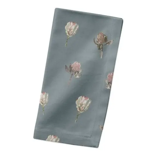 Cottage Florals Cotton Twill Napkin Blue {3}