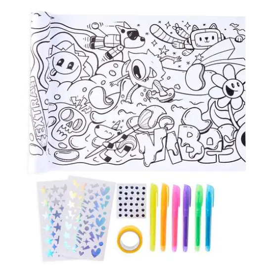 Faber-Castell&reg; Color In Mural Doodle Set {6}