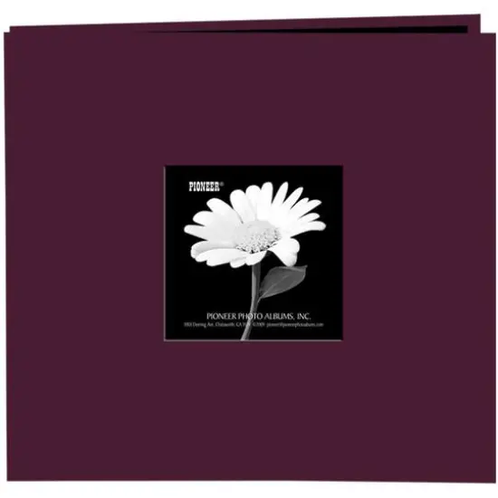 Pioneer® Book Cloth Cover Post Bound Album, 8" x 8" Sweet Plum {1}