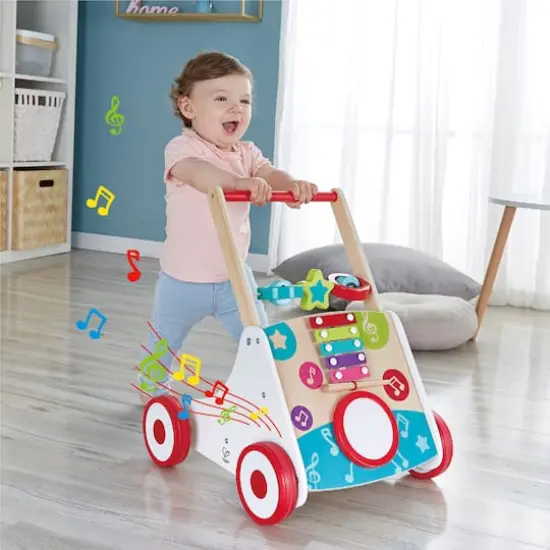 Hape My First Musical Walker Wooden Push & Pull Learning Walker {5}