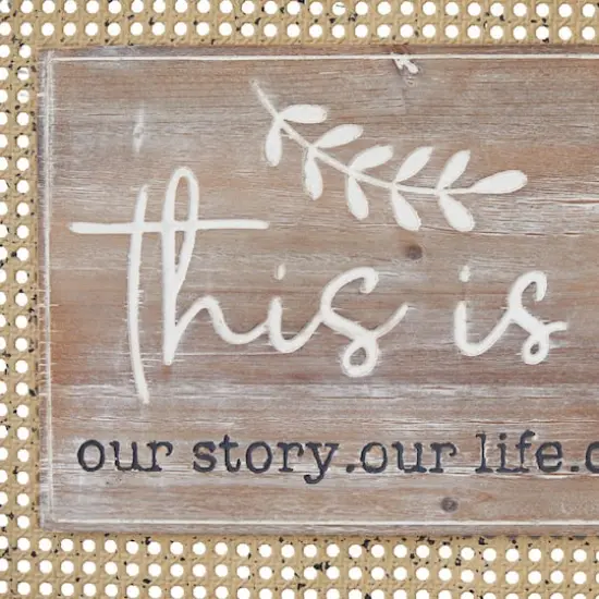 Set of 2 Brown Wood Farmhouse Wall Decor 24", 16" {4}