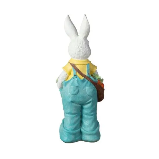 Glitzhome&reg; 17.25" Easter Bunny Boy with Carrots Table D&eacute;cor {8}