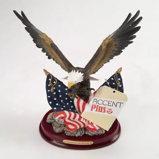 9.5" Patriotic Eagle Figurine {4}
