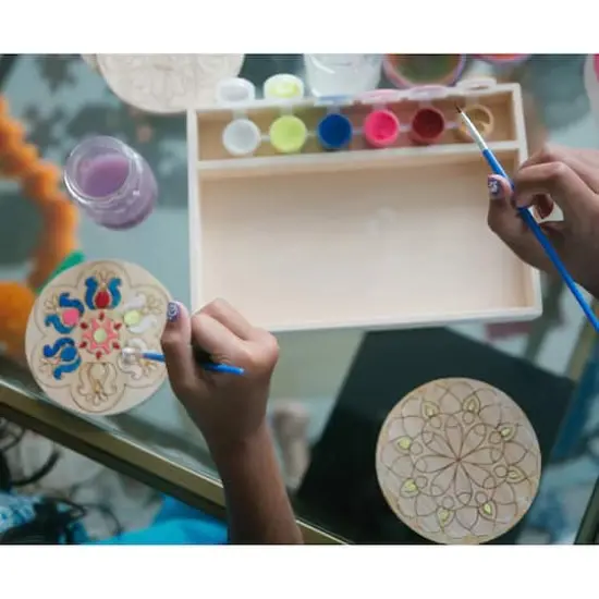 Kulture Khazana Make Your Own Rangoli Coaster Kit {5}