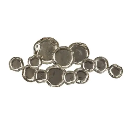 Silver Contemporary Abstract Wall Decor, 39" x 3" x 17" {1}