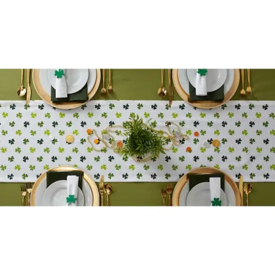 DII&reg; 72" Shamrock Shake Print Table Runner {5}