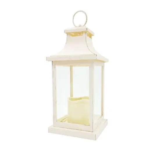 Kate Aspen&reg; Hampton Ivory LED Vintage Decorative Lantern {1}