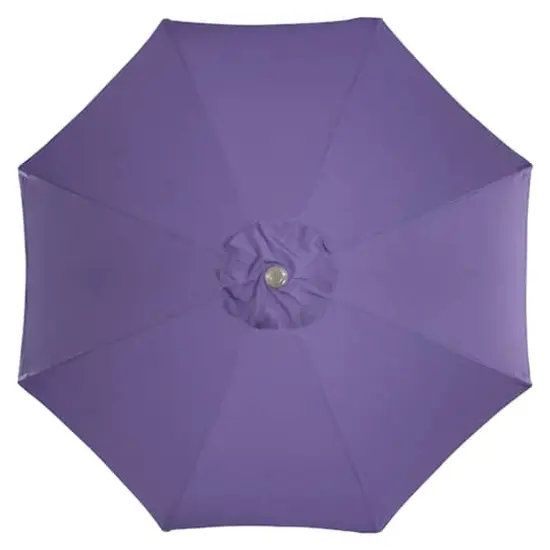 9ft. Outdoor Patio Market Umbrella with Hand Crank & Tilt Purple/Brown {5}