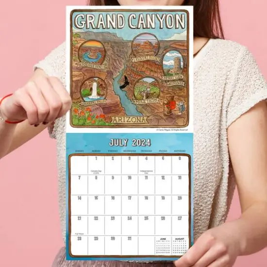 TF Publishing 2024 National Parks Art Mini Calendar {6}