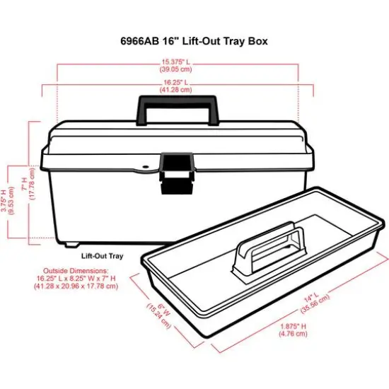 ArtBin&reg; 16'' Essentials&trade; Lift Out Tray Box {3}