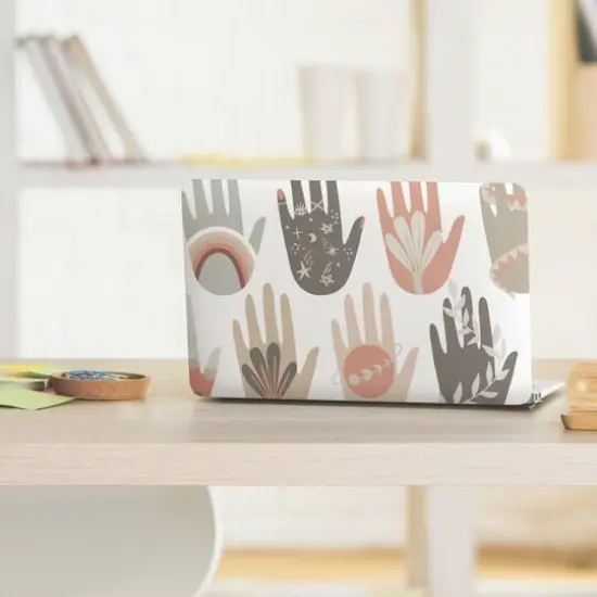 RoomMates Hamsa Peel & Stick Wallpaper Gray/White {11}