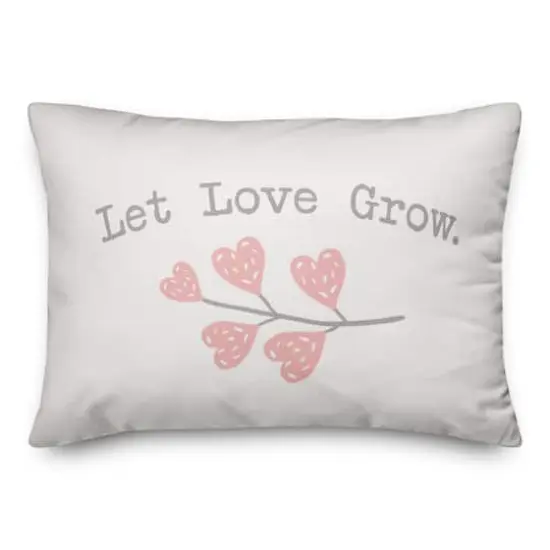 Let Love Grow Throw Pillow {1}