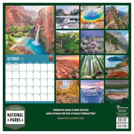 TF Publishing 2025 National Parks Wall Calendar {3}