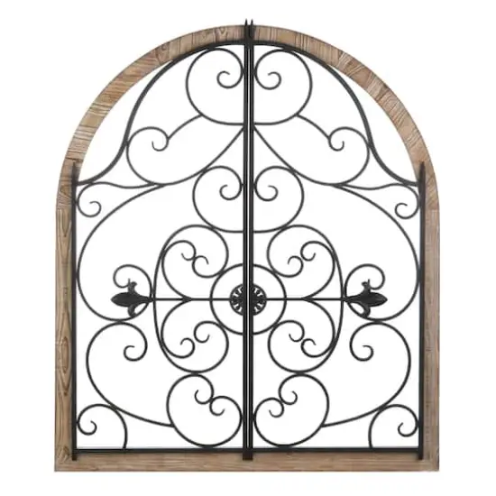 Arched Wood & Iron Wall D&eacute;cor {1}
