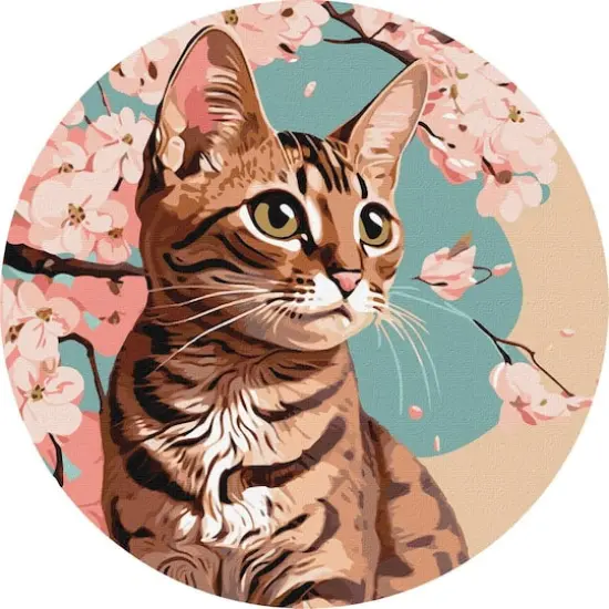 Ideyka Charming Kitten Painting by Numbers Kit {3}