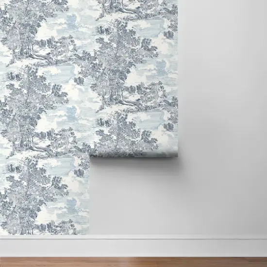 Surface Style Serene Scenes Toile Peel & Stick Wallpaper Sapphire {8}