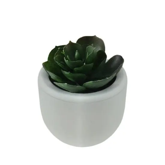 2.75" Faux Succulent Planter with White Pot {1}