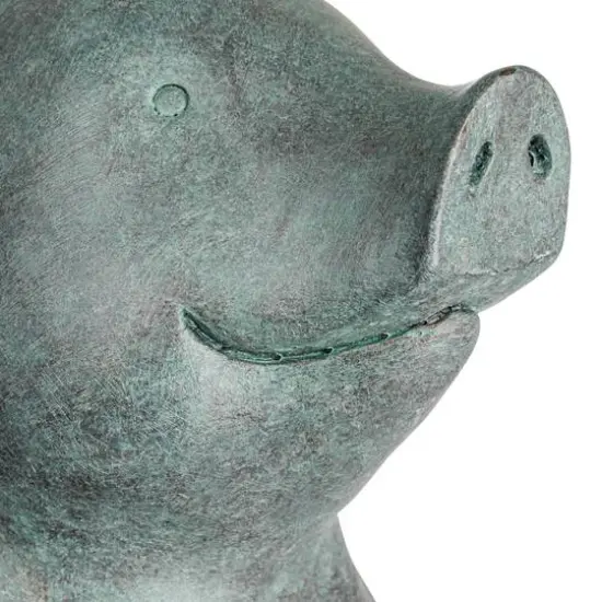 Hello Honey&reg; 12" Gray Yoga Pig Decoration {3}