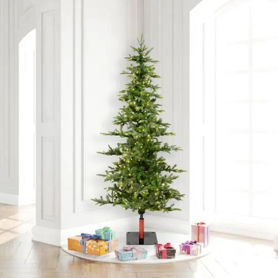 6ft. Pre-Lit Shawnee Fir Artificial Christmas Tree, Warm White LED Dura-Lit Lights {3}