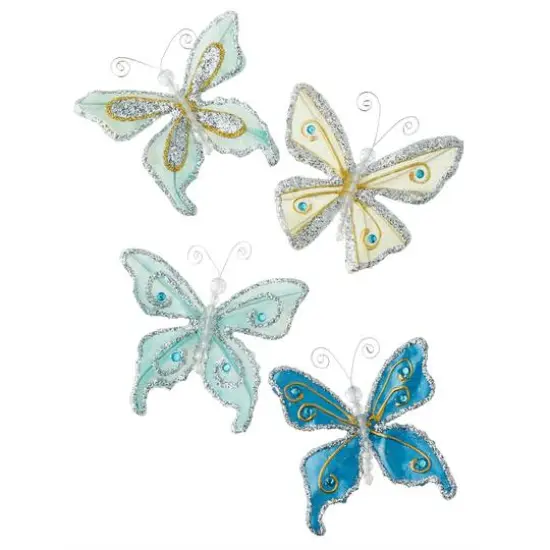 Recollections&trade; Glacee Butterfly Embellishments White {2}